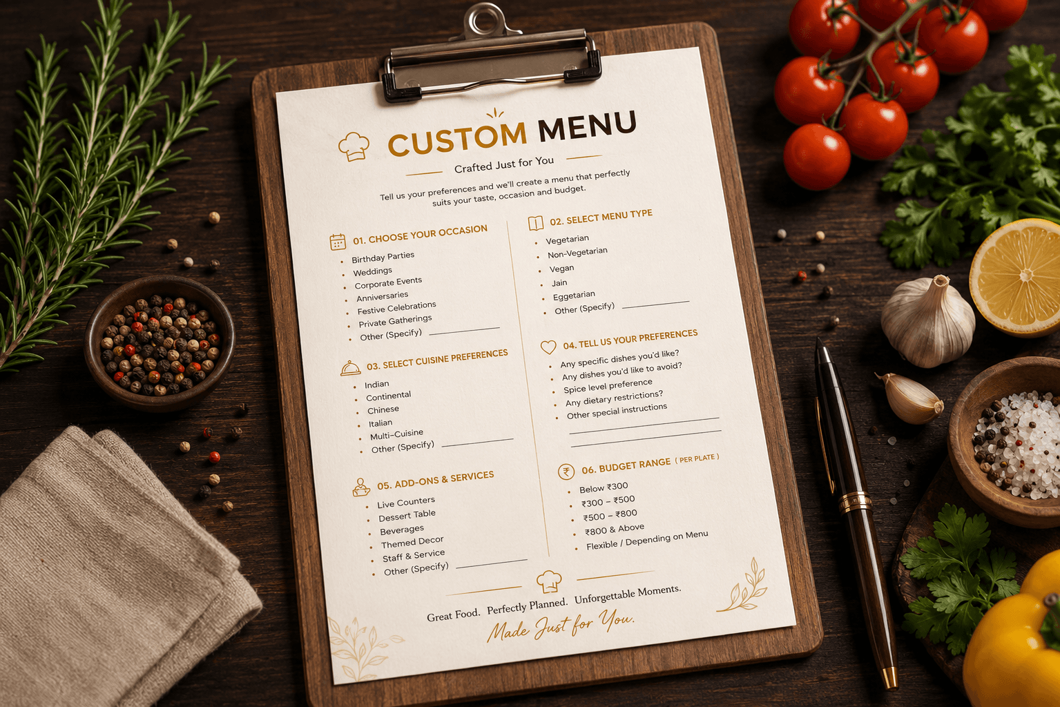 Custom Menu